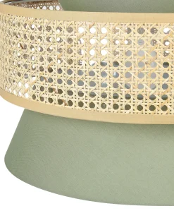 Lampadario LUYANO Rattan Verde chiaro
