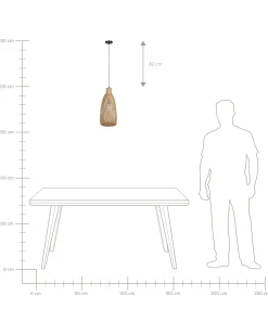 Lampadario LWELA Bambù Naturale