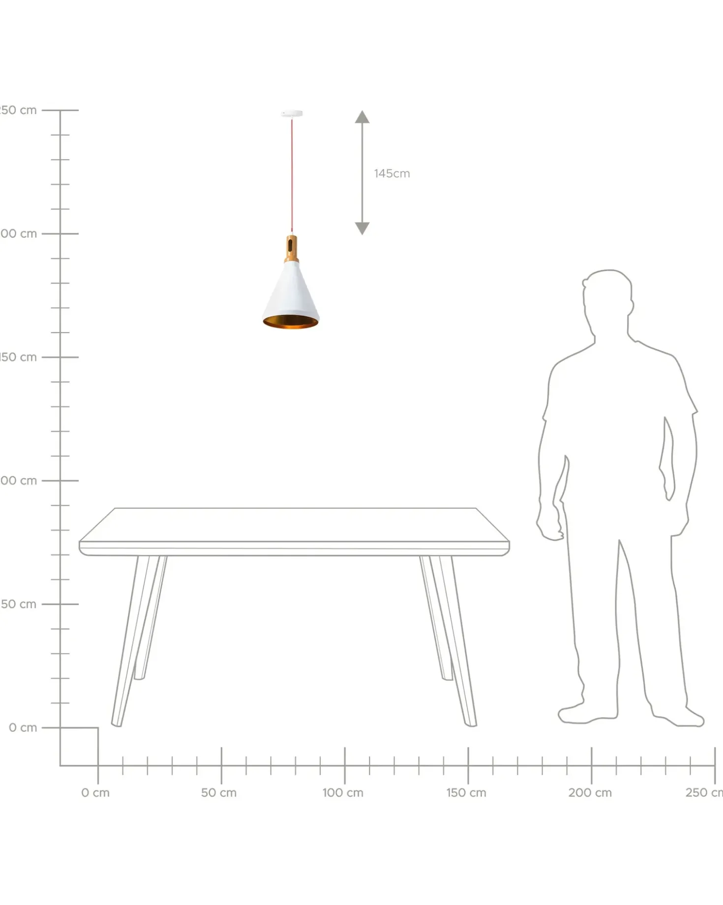 Lampadario MACKENZIE Metallo Bianco