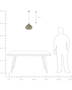 Lampadario MADON Vetro Oro