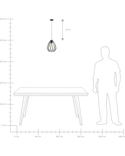 Lampadario MAGRA Metallo Nero