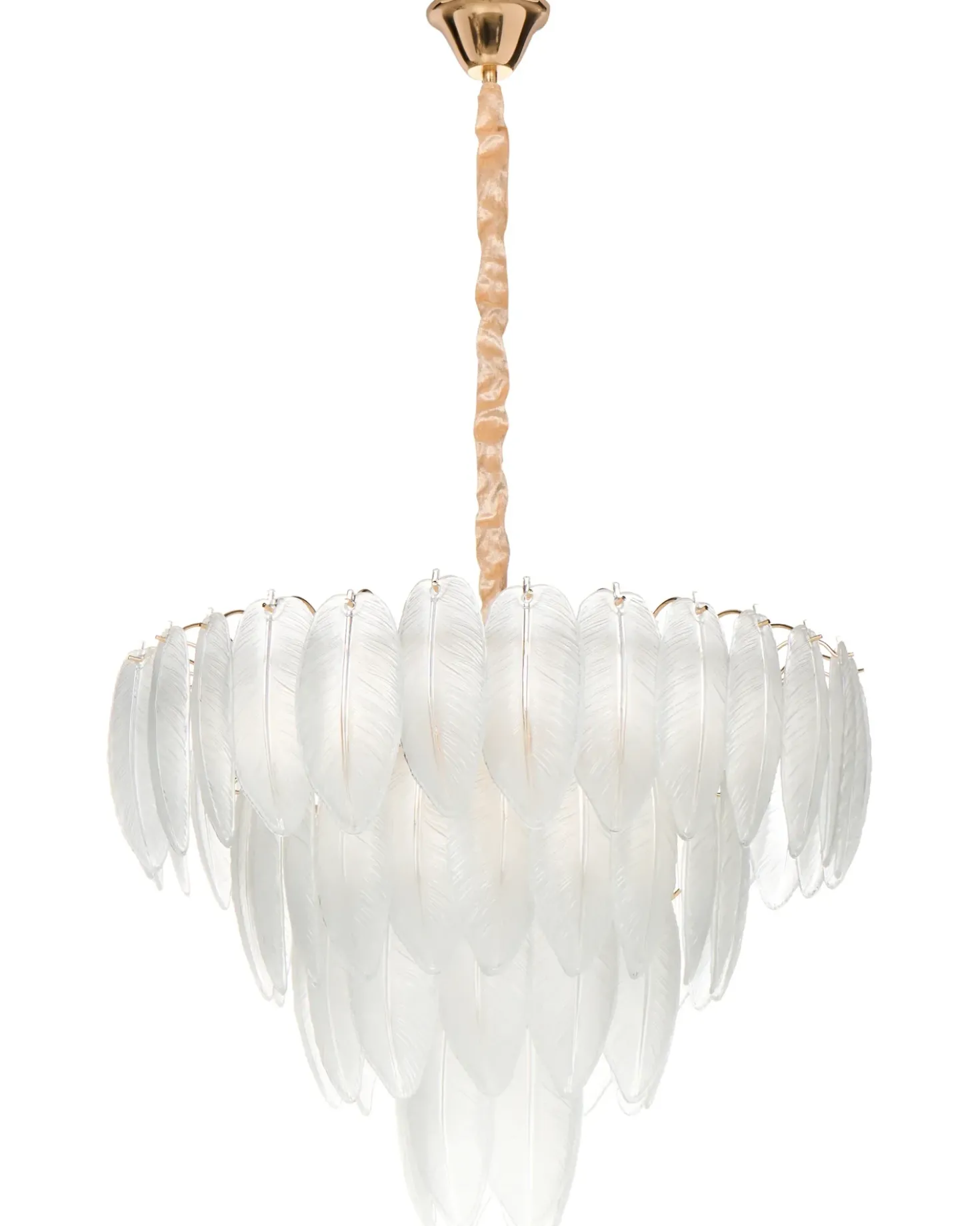 Lampadario MAHAICA Vetro Ottone