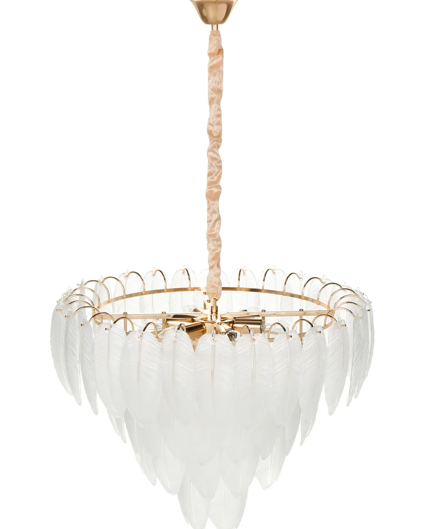 Lampadario MAHAICA Vetro Ottone