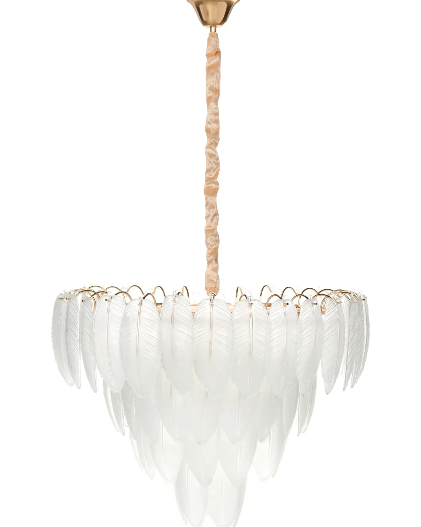 Lampadario MAHAICA Vetro Ottone