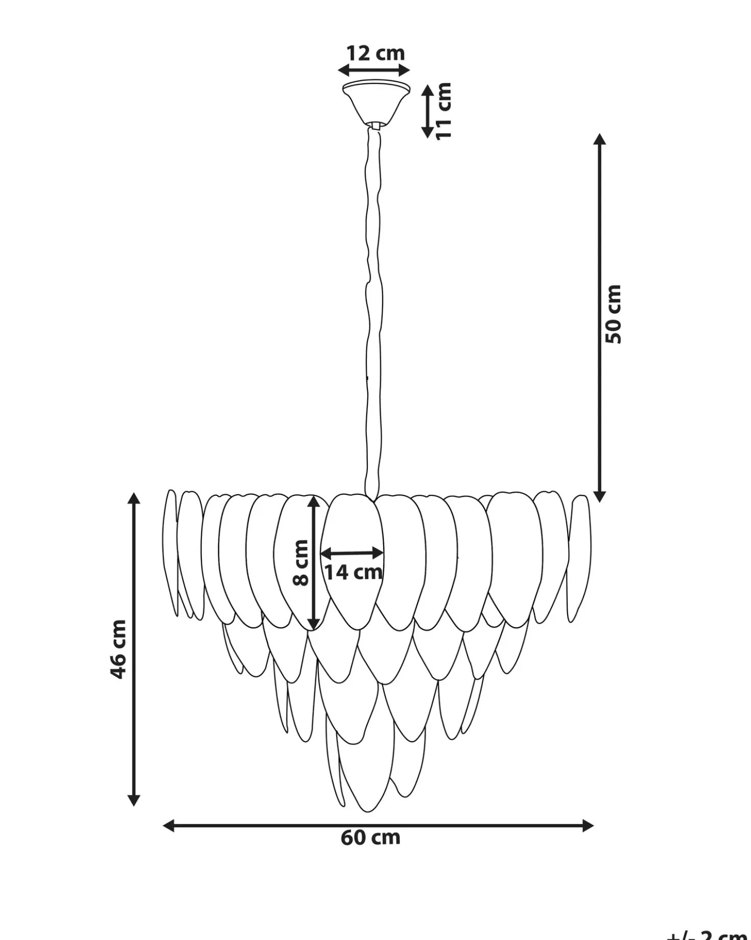 Lampadario MAHAICA Vetro Ottone