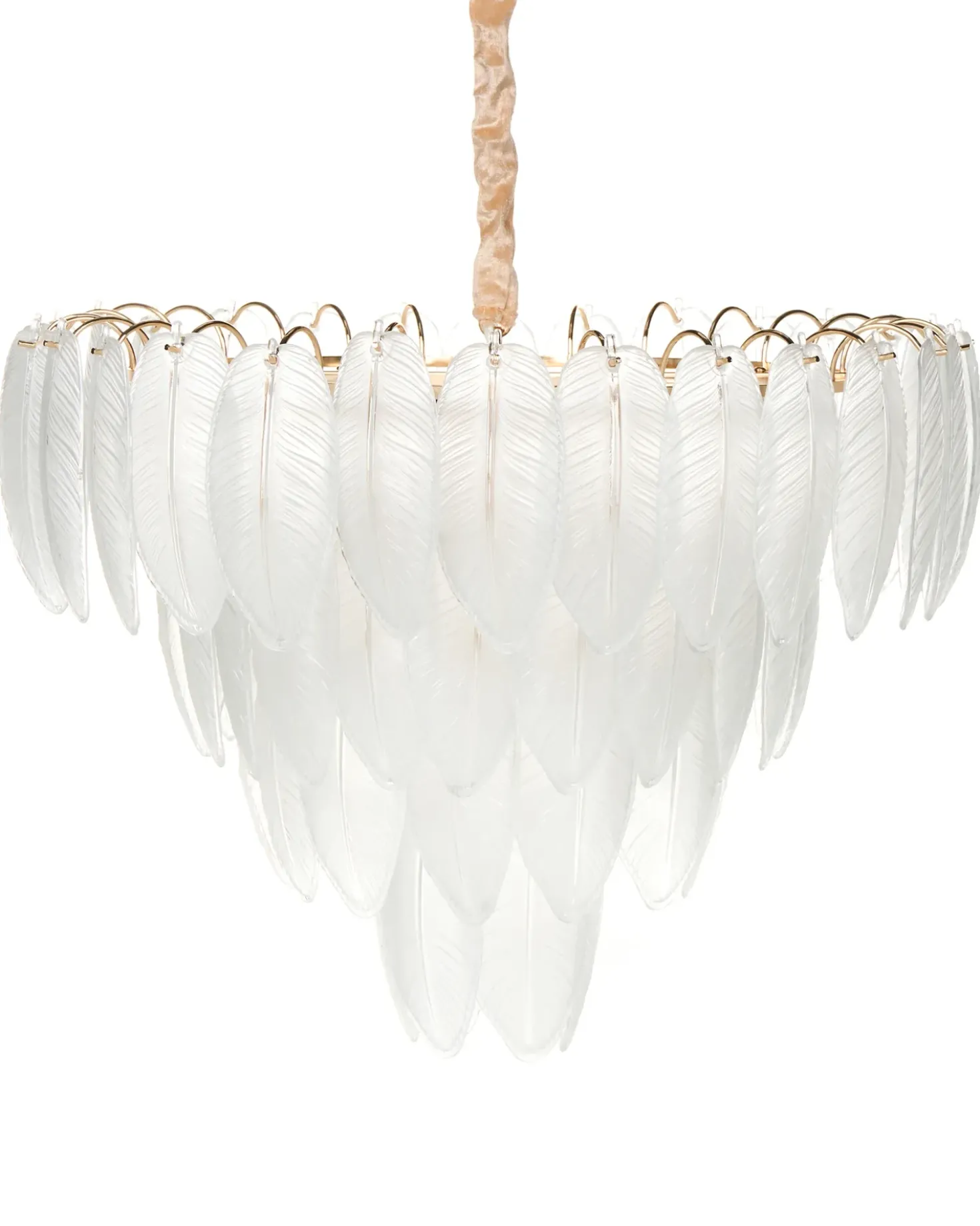 Lampadario MAHAICA Vetro Ottone