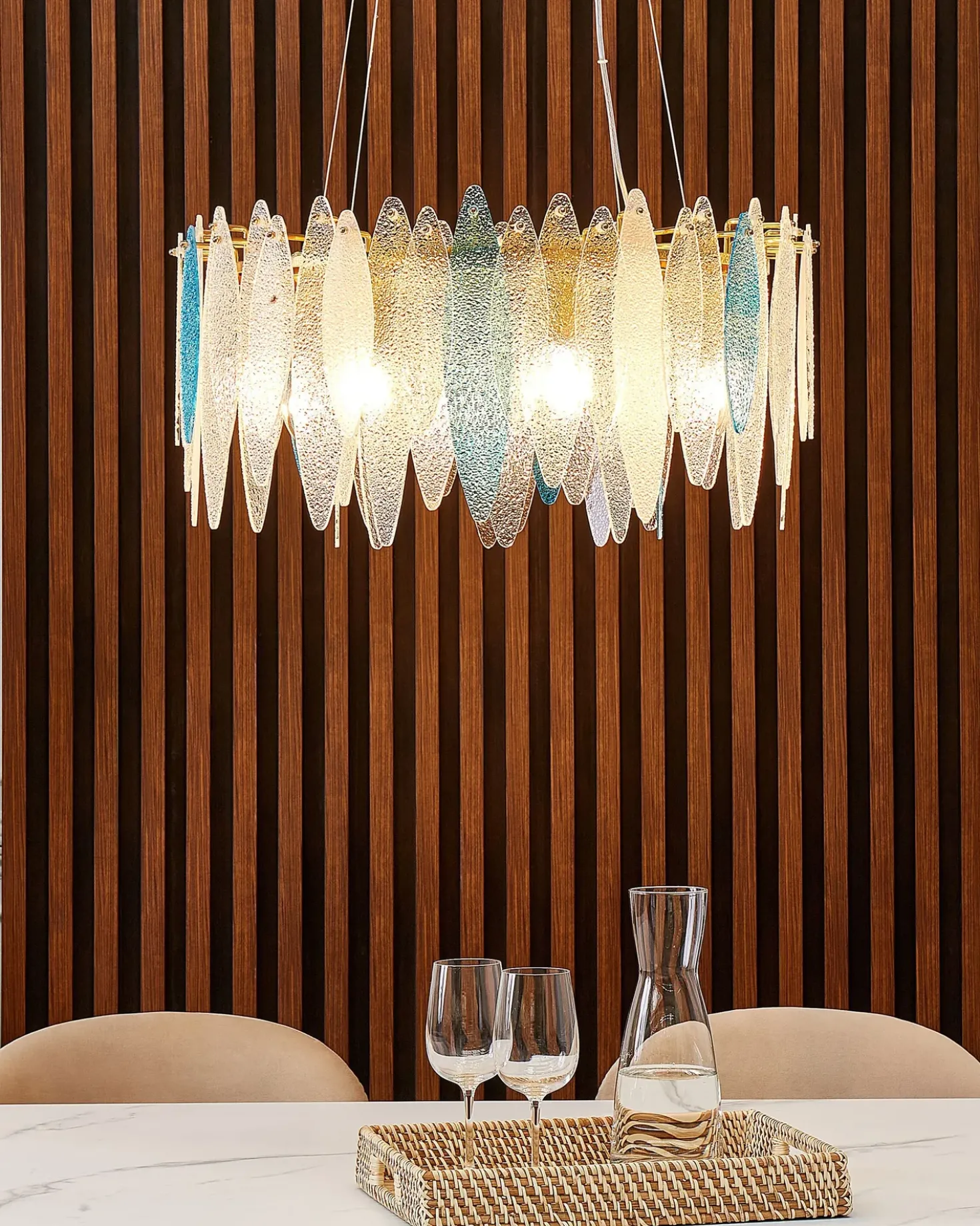 Lampadario MALACCA Vetro Multicolore