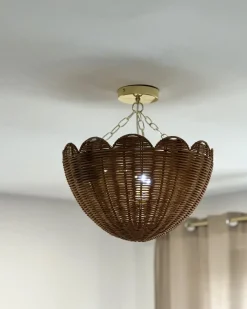 Lampadario MANDEKAL Rattan Naturale