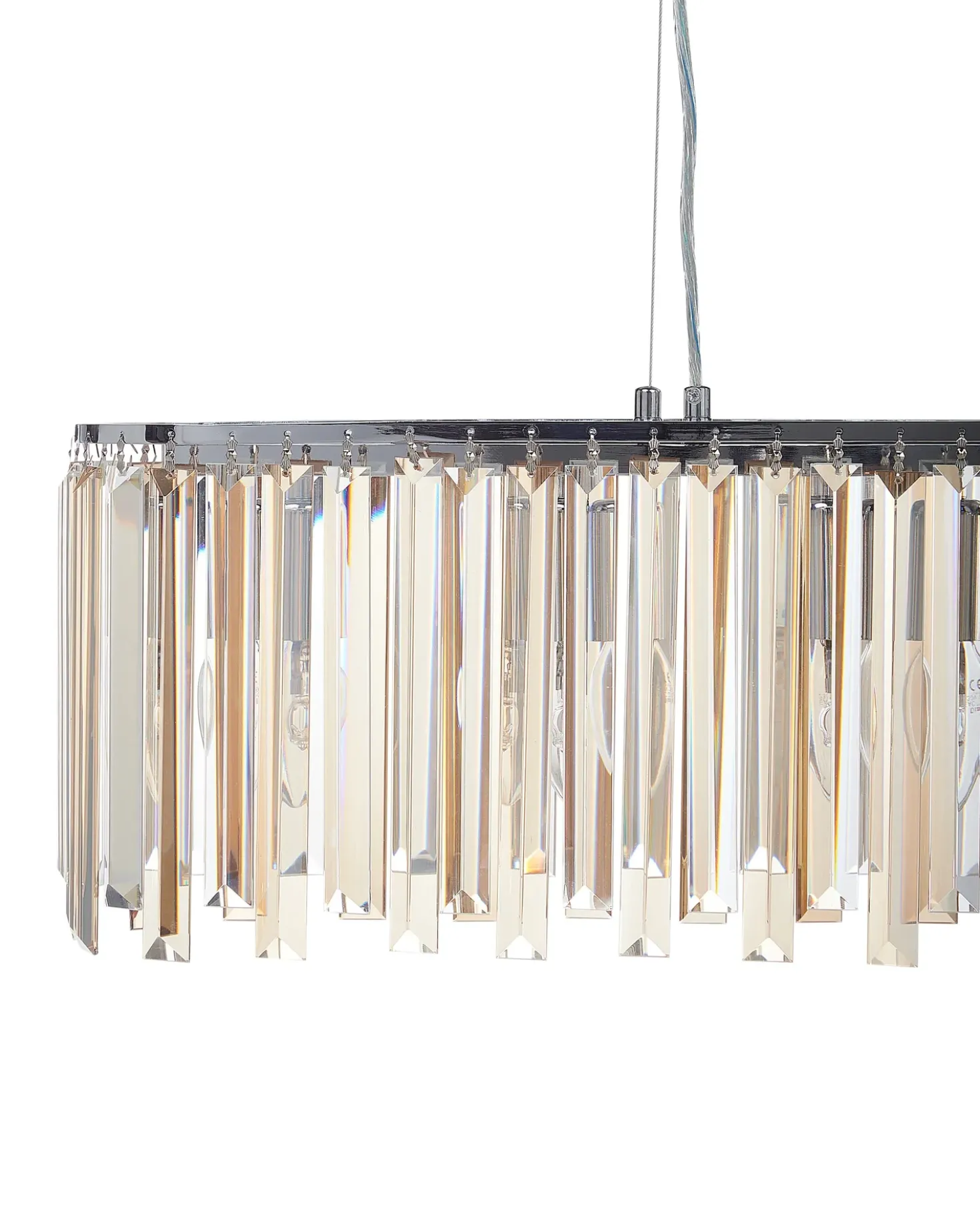 Lampadario MANDEO Vetro Argento