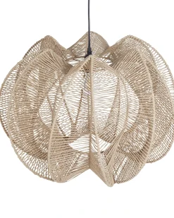 Lampadario MANINGA Corda di carta Marrone chiaro