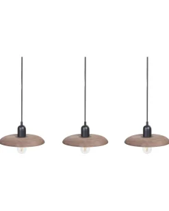 Lampadario MANJEERA Legno di mango Marrone scuro