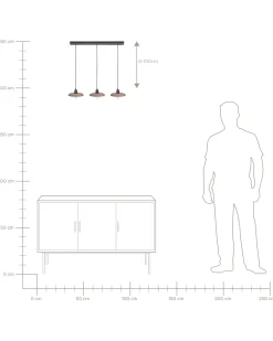 Lampadario MANJEERA Legno di mango Marrone scuro