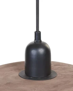 Lampadario MANJEERA Legno di mango Marrone scuro