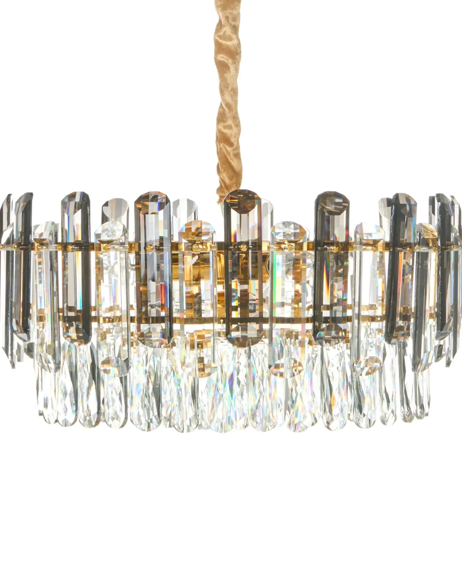 Lampadario MANTARO Vetro Oro
