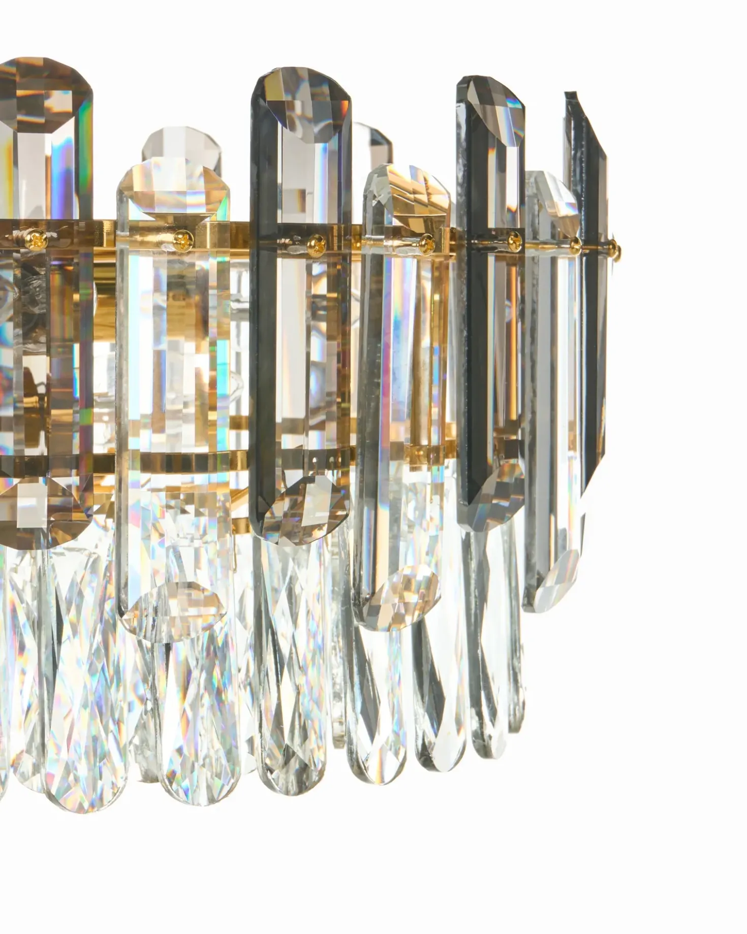 Lampadario MANTARO Vetro Oro