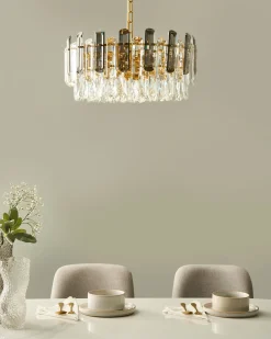 Lampadario MANTARO Vetro Oro