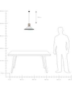 Lampadario MANTUA Rattan Bianco