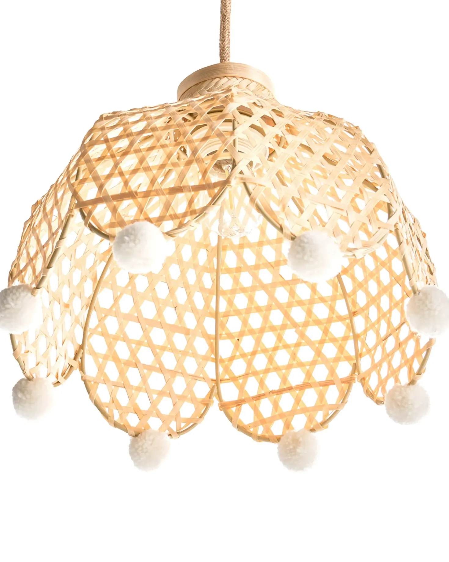 Lampadario MANYAME Rattan Naturale