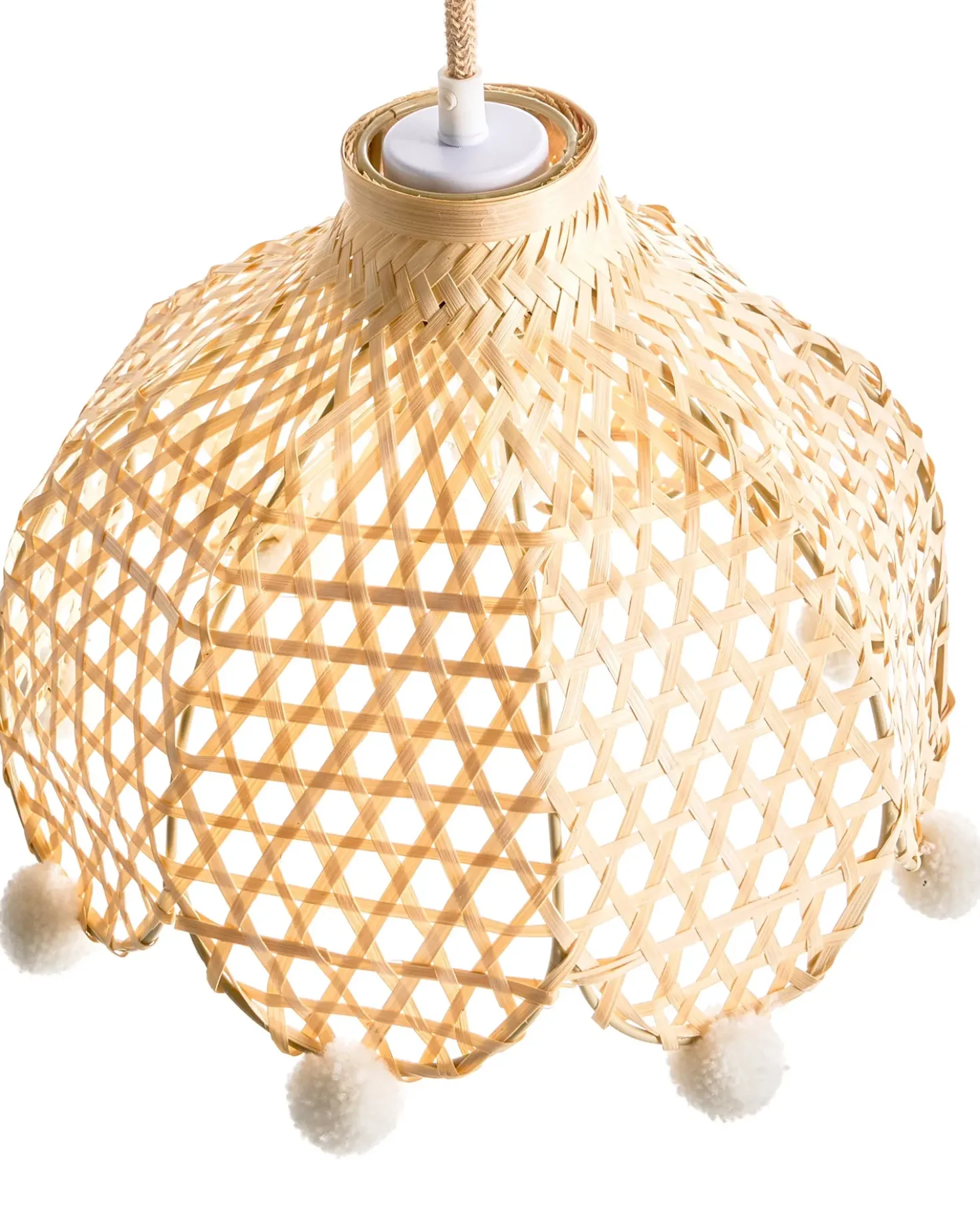 Lampadario MANYAME Rattan Naturale