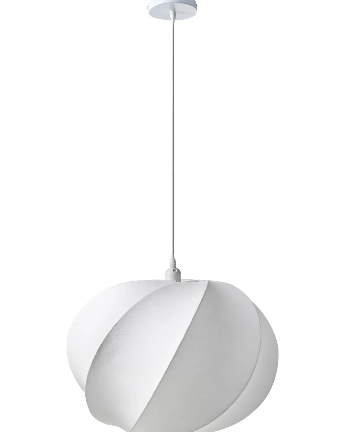 Lampadario MAQUINE Finta seta Bianco