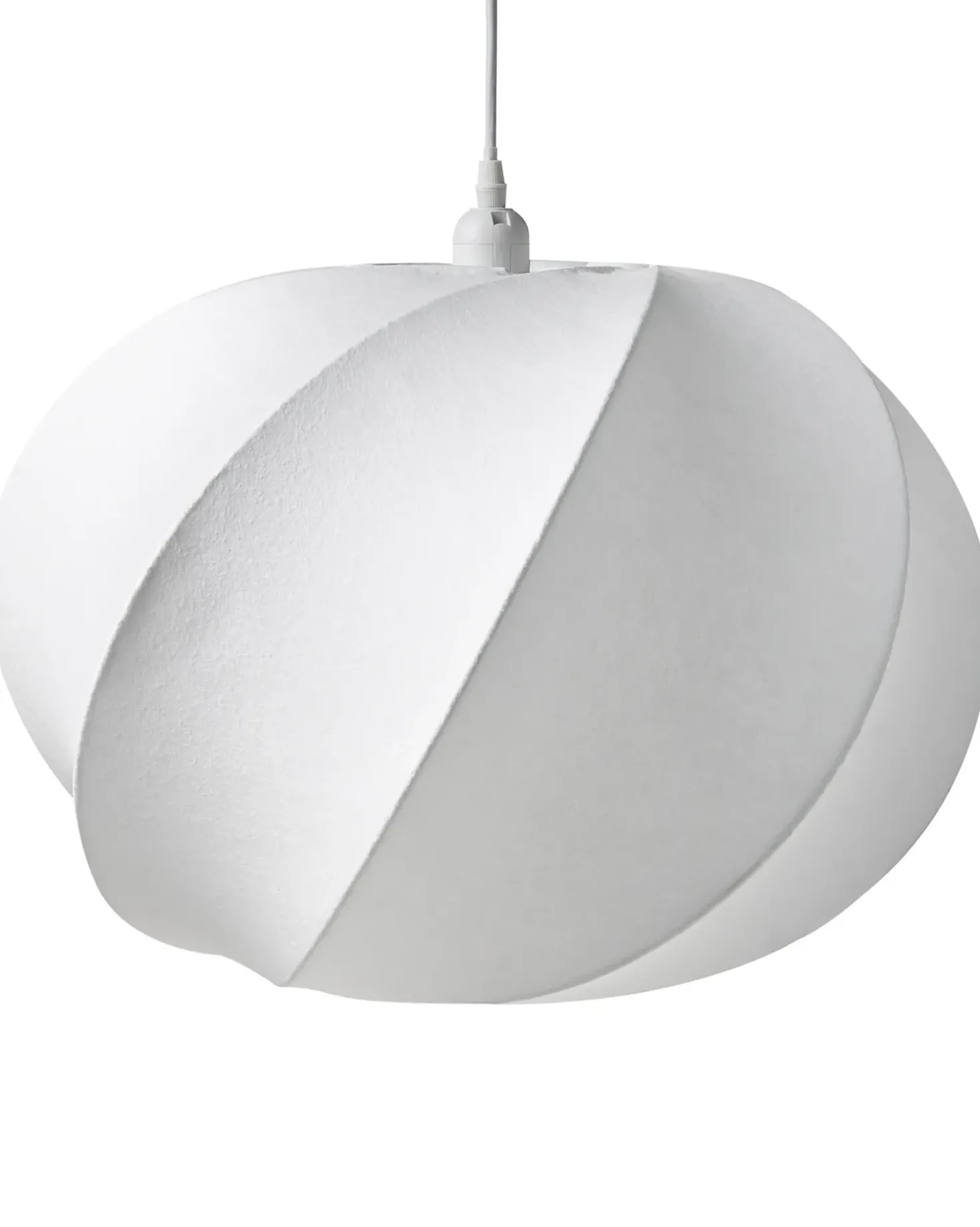 Lampadario MAQUINE Finta seta Bianco