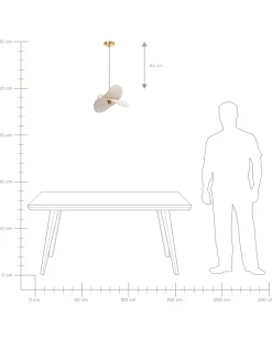 Lampadario MASCOTA Lino Beige
