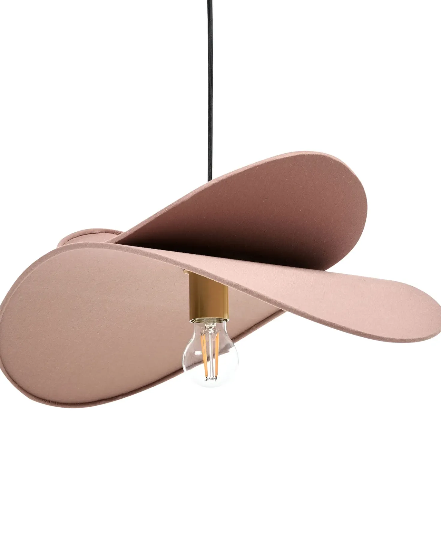 Lampadario MASCOTA Lino Marrone chiaro
