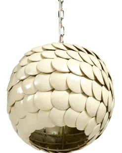 Lampadario MASKELIYA Guscio di cocco Beige