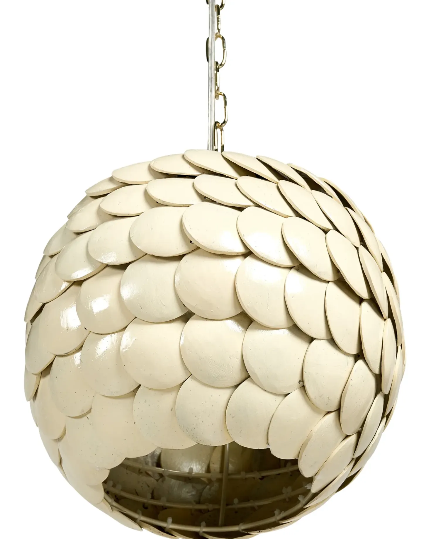 Lampadario MASKELIYA Guscio di cocco Beige