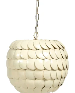 Lampadario MASKELIYA Guscio di cocco Beige