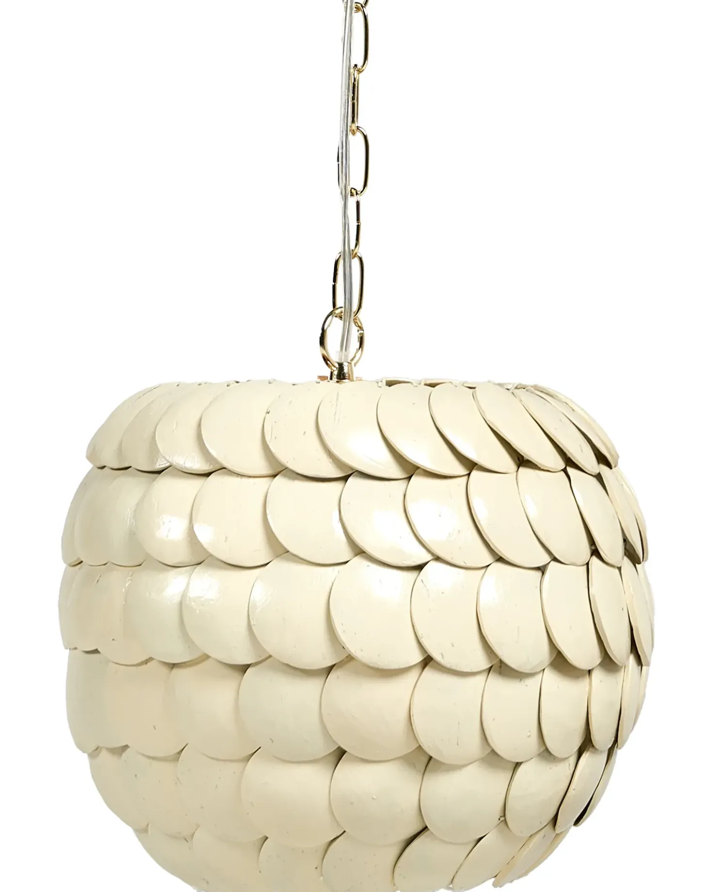 Lampadario MASKELIYA Guscio di cocco Beige