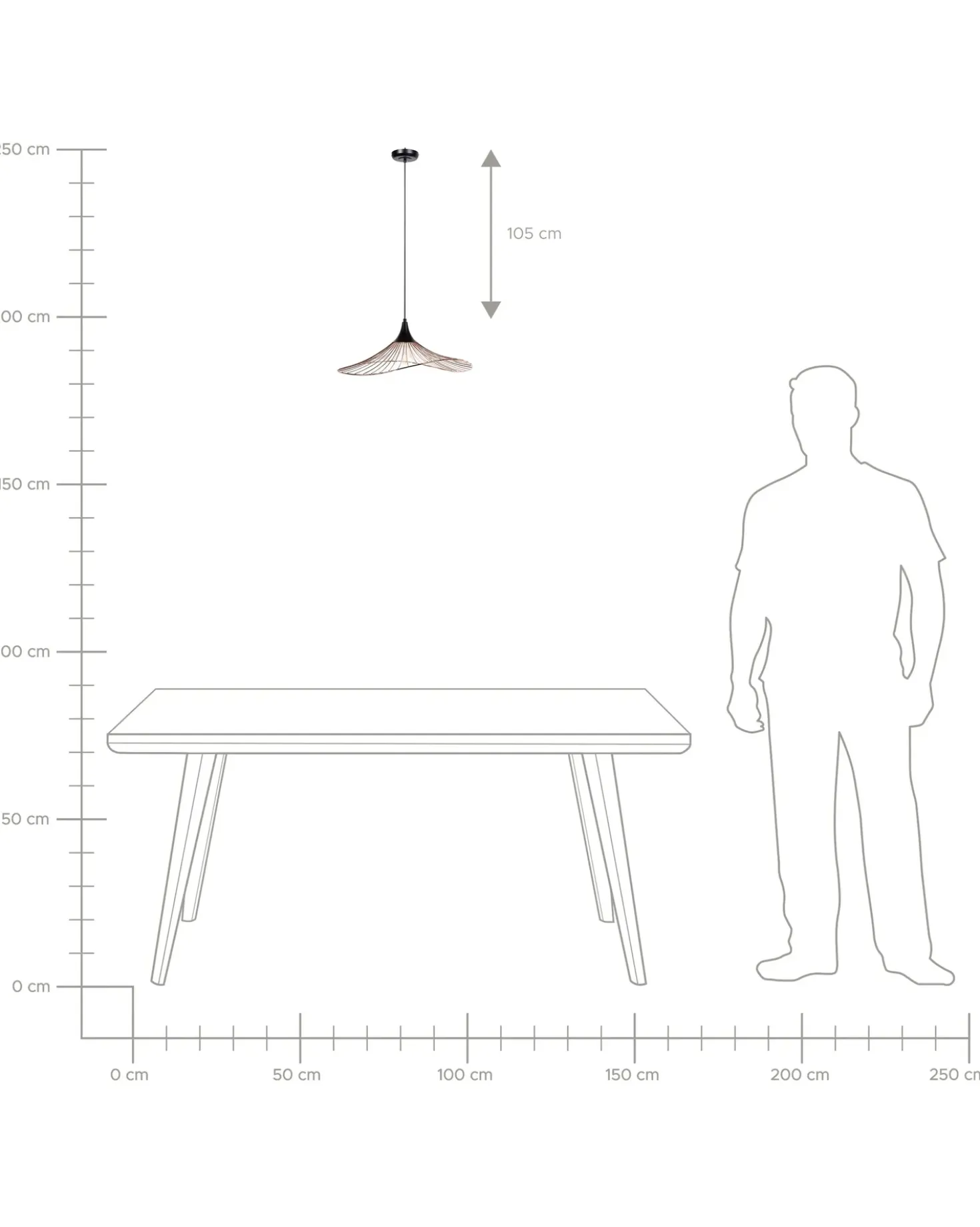 Lampadario MAZARO Metallo Rame