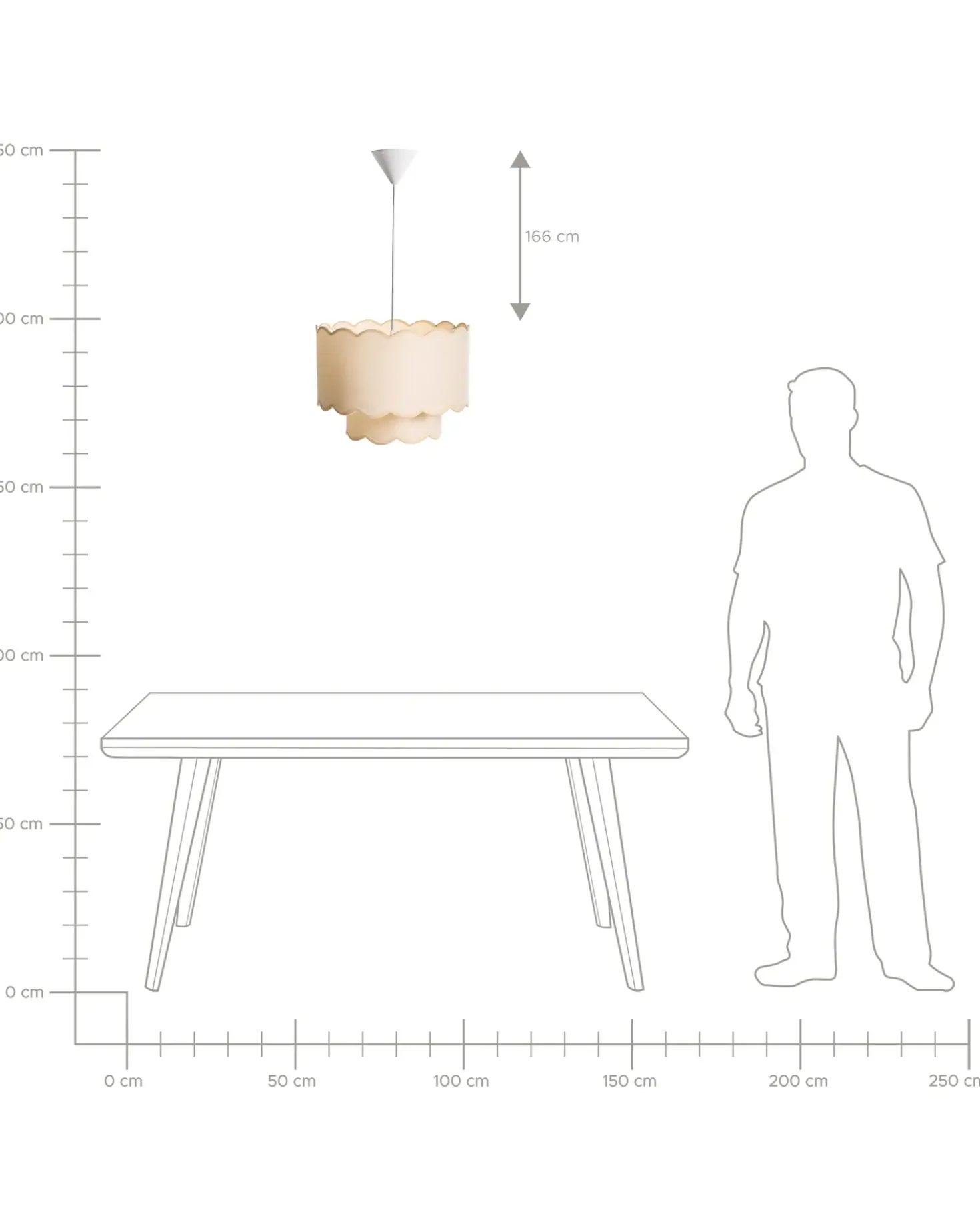 Lampadario MECUMBURA Metallo Bianco/Beige