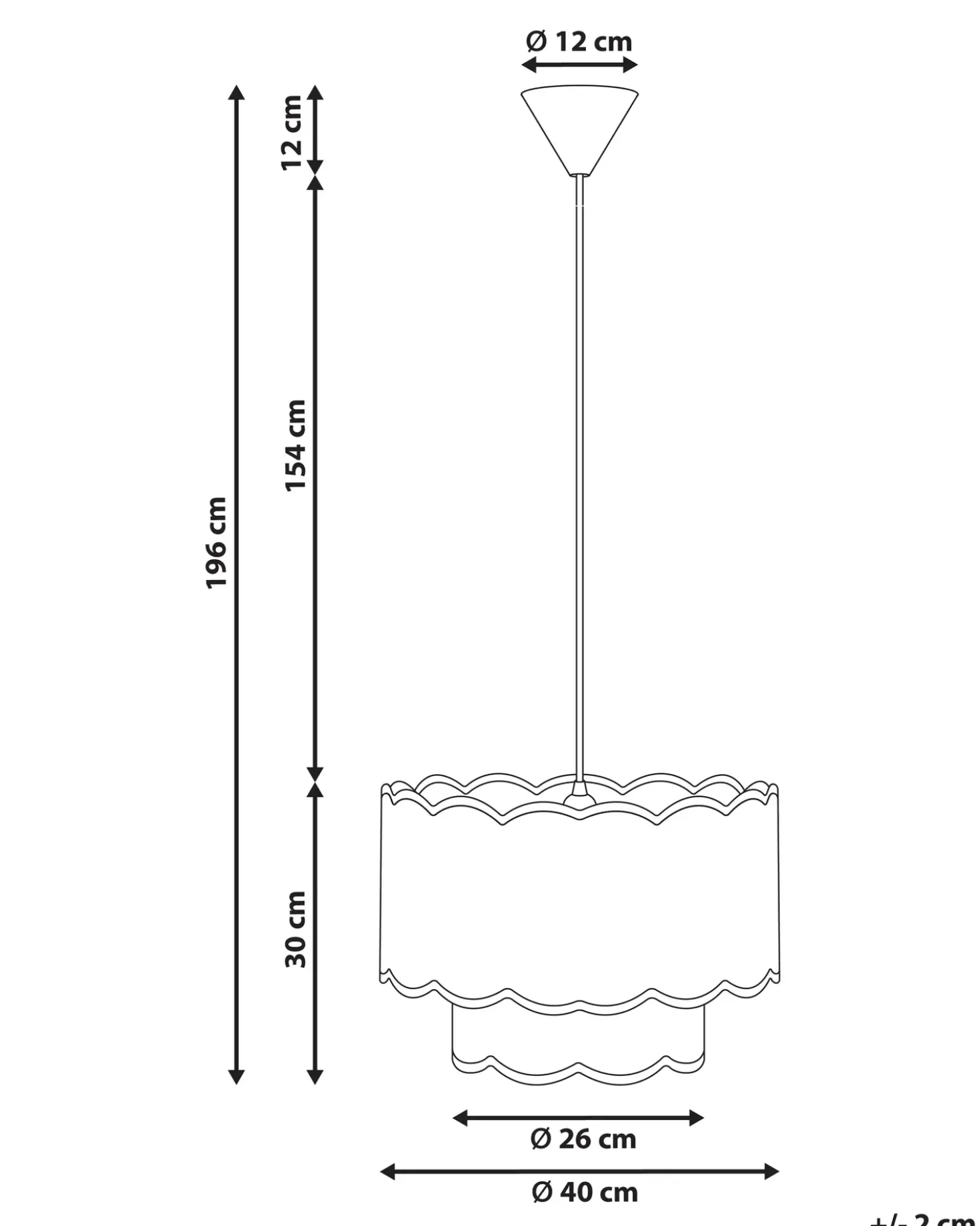 Lampadario MECUMBURA Metallo Bianco/Beige