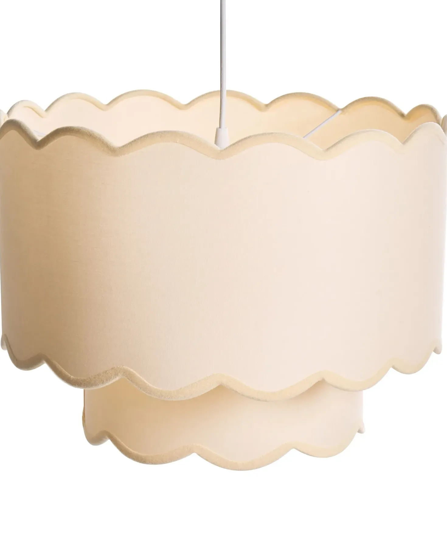 Lampadario MECUMBURA Metallo Bianco/Beige