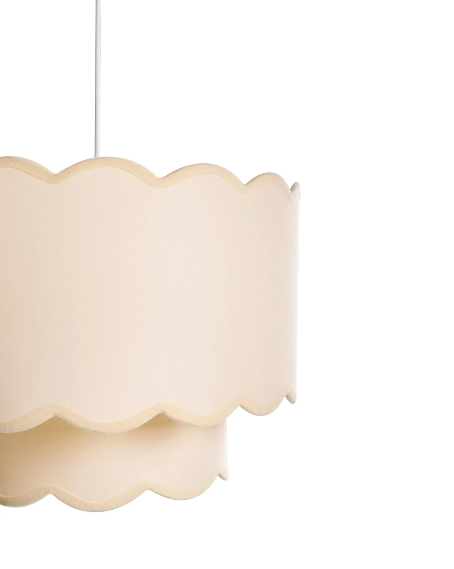 Lampadario MECUMBURA Metallo Bianco/Beige