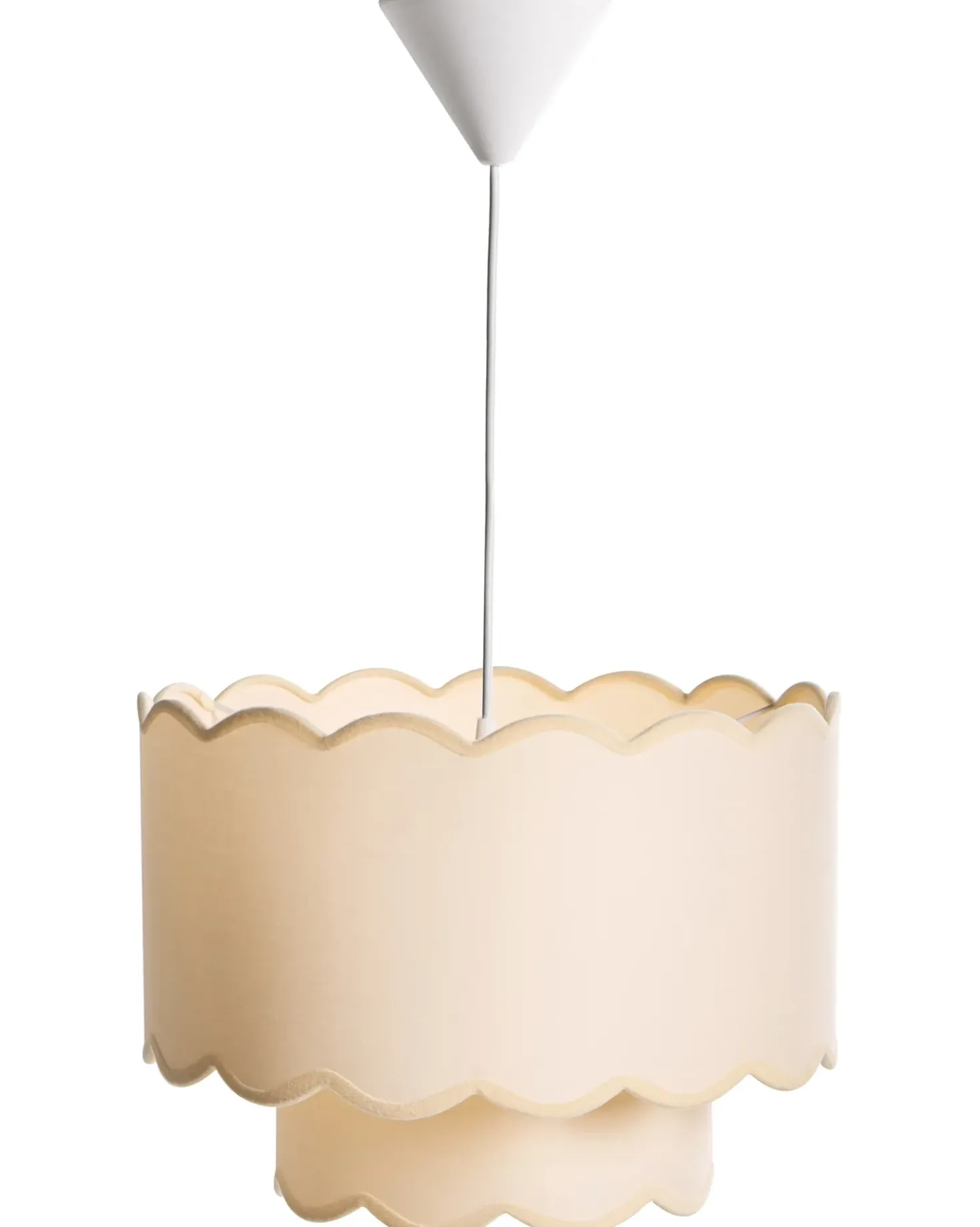 Lampadario MECUMBURA Metallo Bianco/Beige