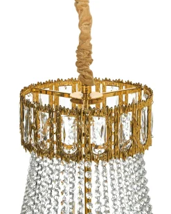 Lampadario MEKI Cristallo Oro