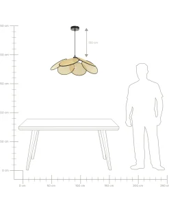 Lampadario MEROO Carta Naturale