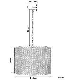 Lampadario MEZEN Metallo Grigio