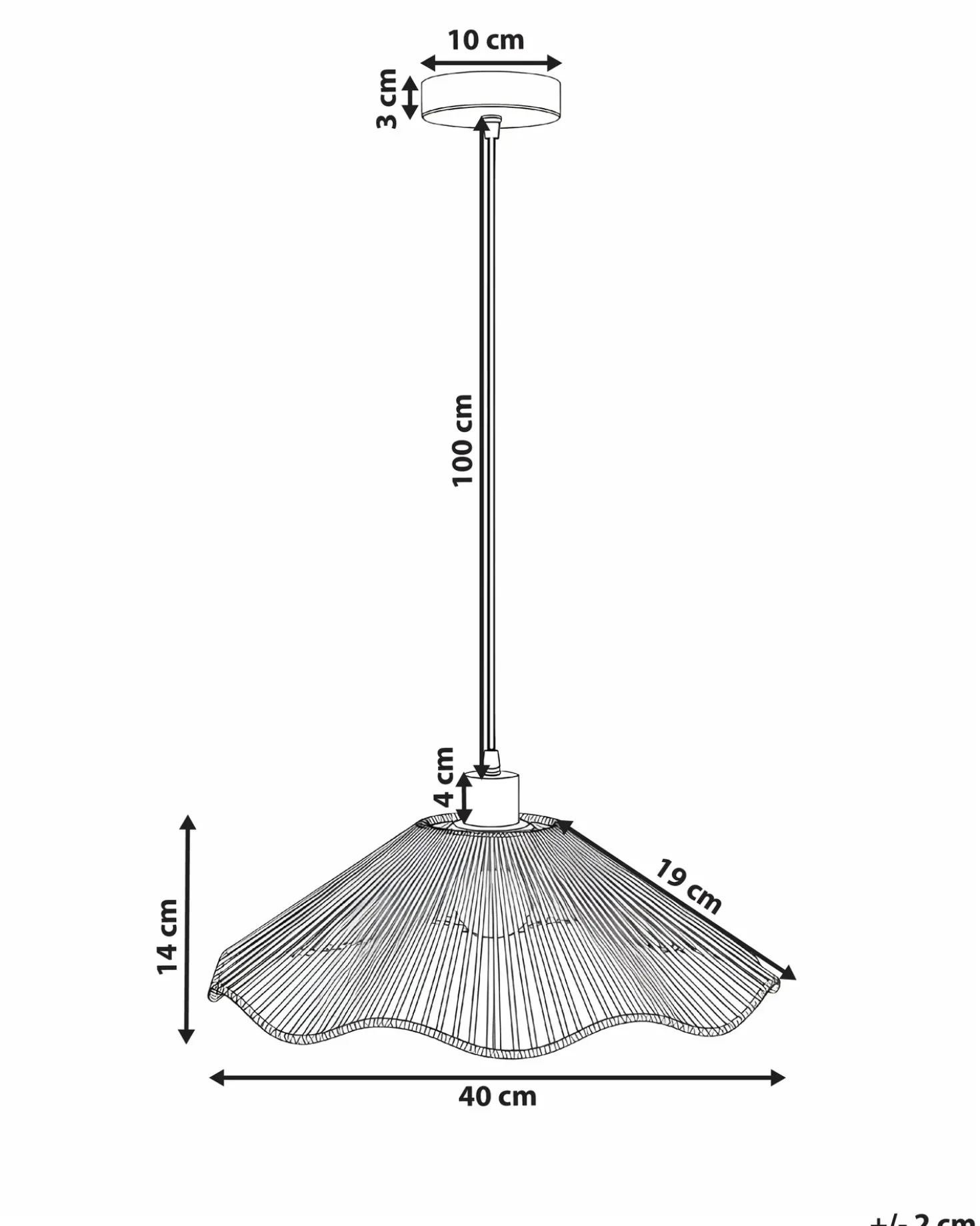 Lampadario MIGORI Carta Naturale