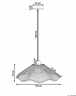Lampadario MIGORI Carta Nero