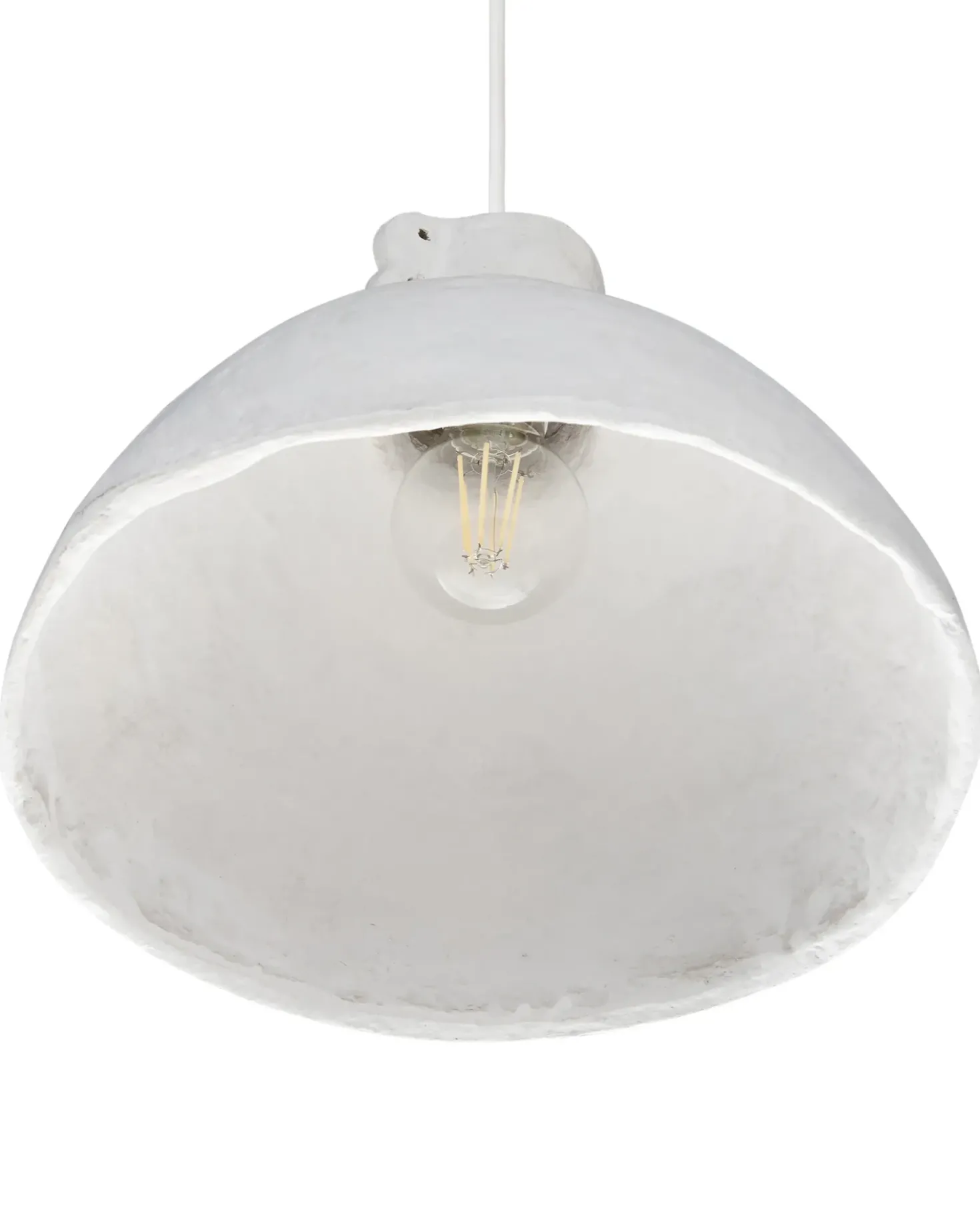Lampadario MIGUELETE Cartapesta Bianco