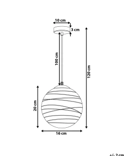 Lampadario MIRNA Vetro Oro