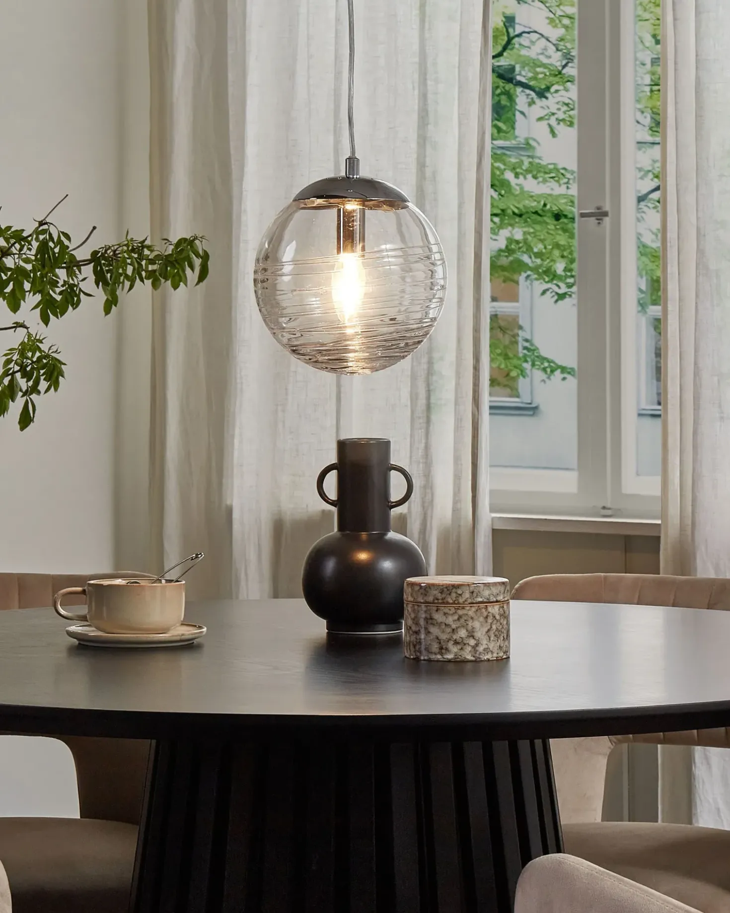 Lampadario MIRNA Vetro Trasparente