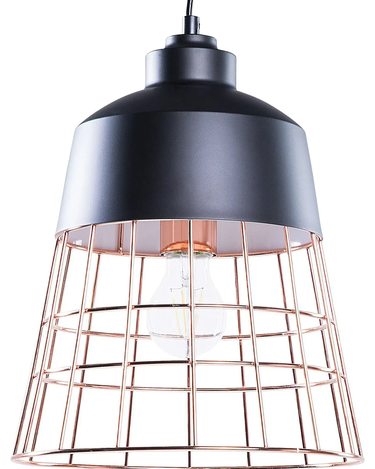 Lampadario MONTE Metallo Nero