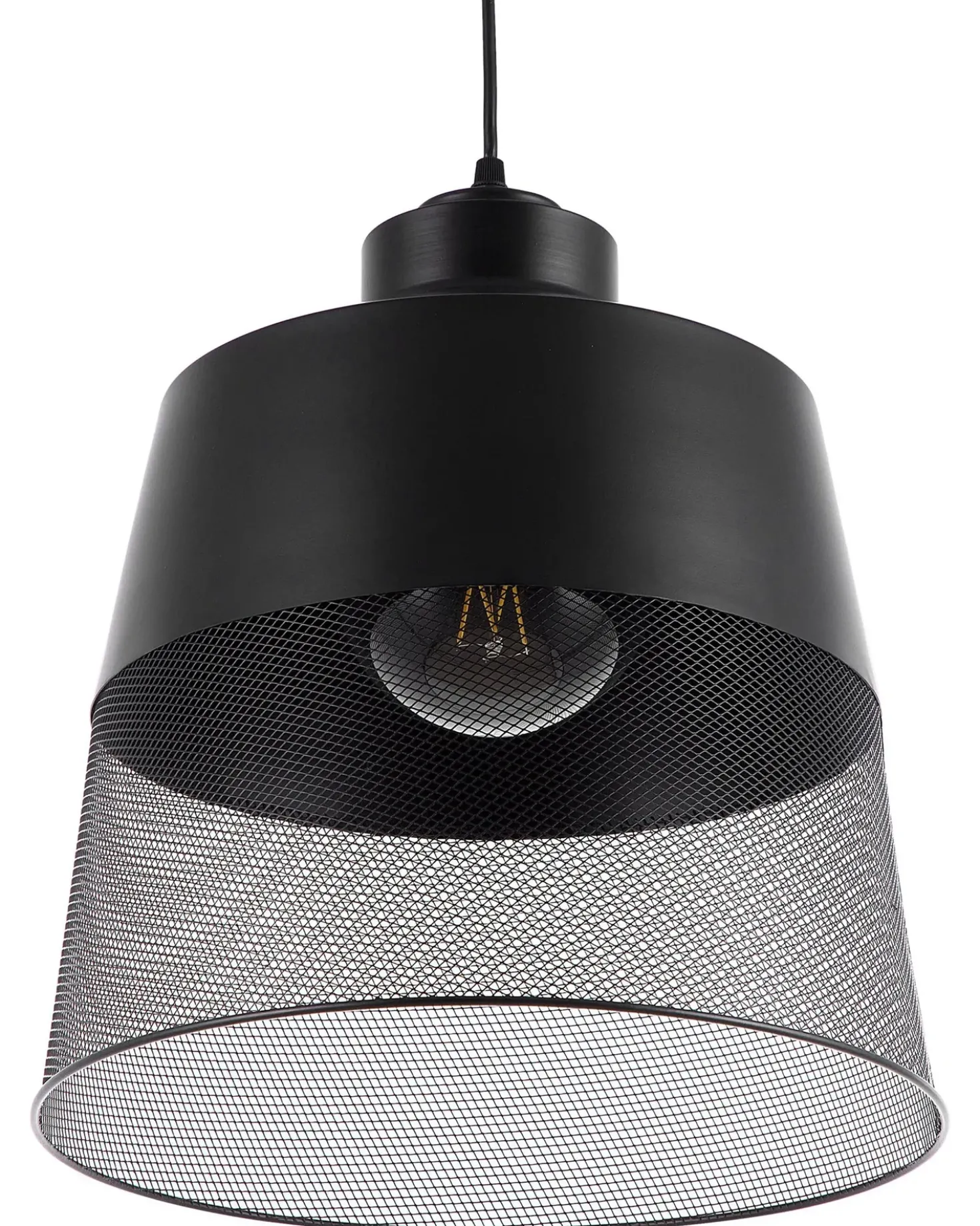 Lampadario MUGA Metallo Nero