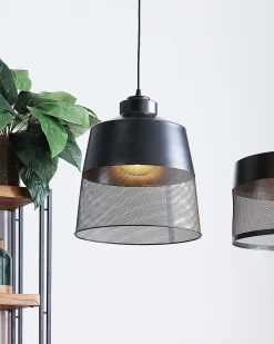 Lampadario MUGA Metallo Nero