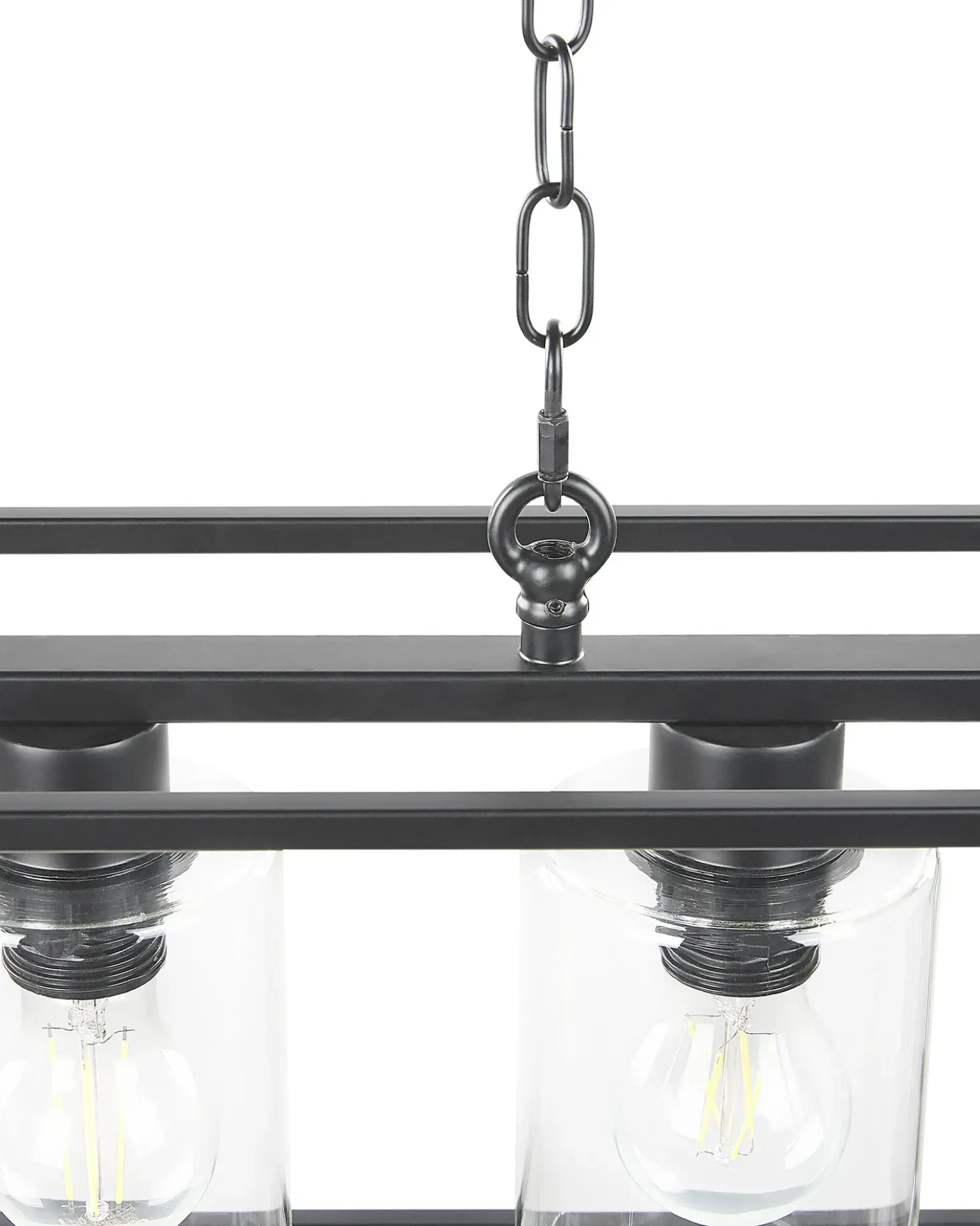 Lampadario MUGER Metallo Nero