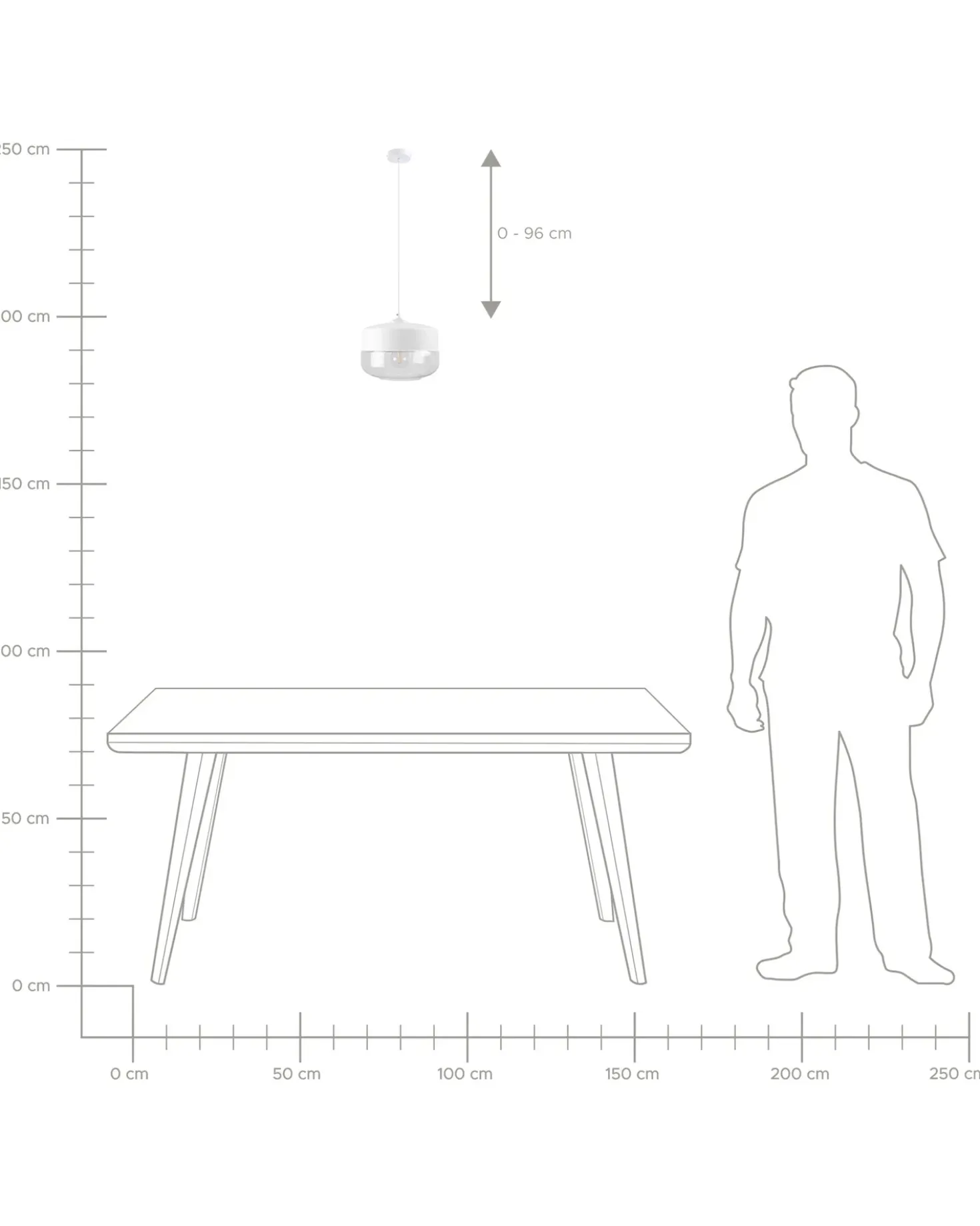 Lampadario MURRAY Vetro Bianco
